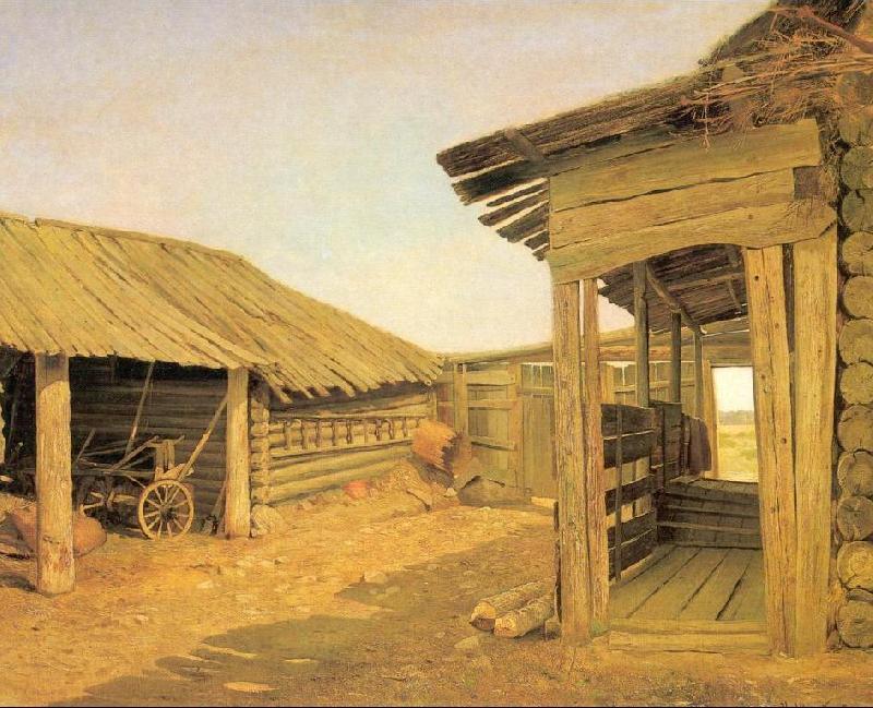 Ivan Shishkin Country Courtyard oil painting image